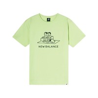 new balance Noritake联名款 中性运动T恤 AMT12349 绿色 XL