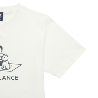 new balance Noritake联名款 中性运动T恤 AMT12349 白色 XL