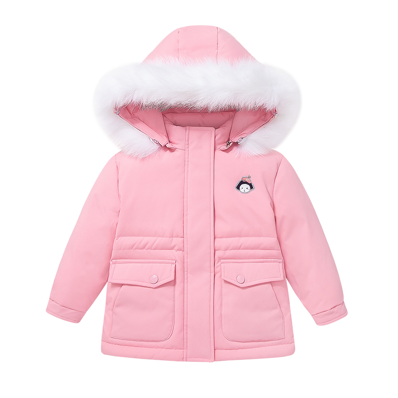 allo&lugh 阿路和如 ABAH1DJ34K 女童中长款羽绒服