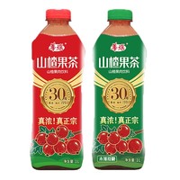 HuaQi 华旗 山楂果茶饮料 1L*2瓶