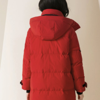 GOLDFARM 高梵 极寒系列 女士长款羽绒服 G1211039 岩浆红 S