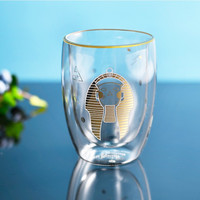 大英博物馆 埃及元素双层玻璃杯 175ml 礼盒礼物