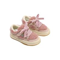 ELLE kids EFD4106-1 儿童加绒休闲运动鞋 粉色 26码