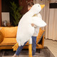 PLUS会员：艺可恩 大白鹅抱枕大鹅毛绒玩具 1.3m