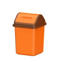HANSHILIUJIA 汉世刘家 摇盖式垃圾桶 10L 橙色