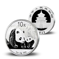 2011年熊猫币1盎司银币