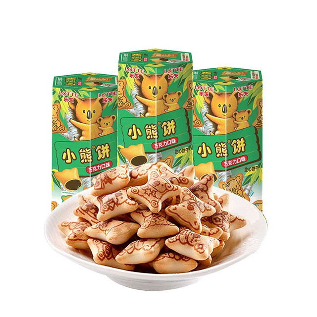LOTTE 乐天小熊饼巧克力口味37g*3盒【报价价格评测怎么样】-什么值得买