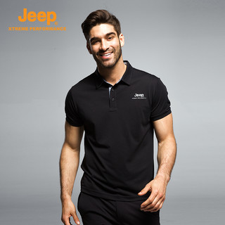 【经典款】Jeep/吉普速干polo衫男士户外休闲运动短袖吸汗透气T恤