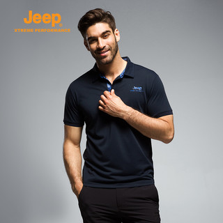 【经典款】Jeep/吉普速干polo衫男士户外休闲运动短袖吸汗透气T恤