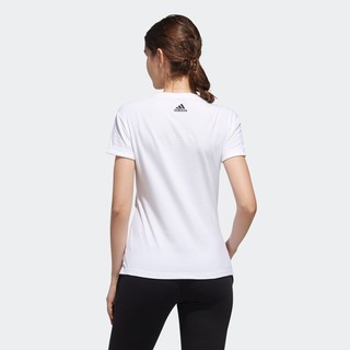 阿迪达斯官网adidas 女装夏季圆领印花运动型格短袖T恤FJ1109