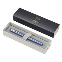 PARKER 派克 XL钢笔 Vector威雅系列 蓝杆白夹 F尖 单支装