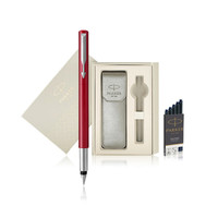 PARKER 派克 钢笔 Vector威雅系列 红色 F尖 皮套礼盒装