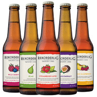 Rekorderlig cider瑞可德林西打酒果酒女士低度甜酒微醺酒5瓶装