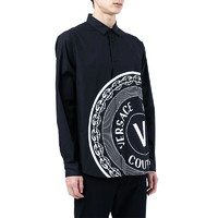 黑卡会员：VERSACE 范思哲 Versace Jeans Couture男士V字徽章长袖衬衫71GAL2R4CN002 899