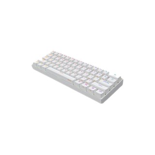 HEXCORE Anne Pro 2 61键 蓝牙双模机械键盘 白色 佳达隆G红PRO轴 RGB
