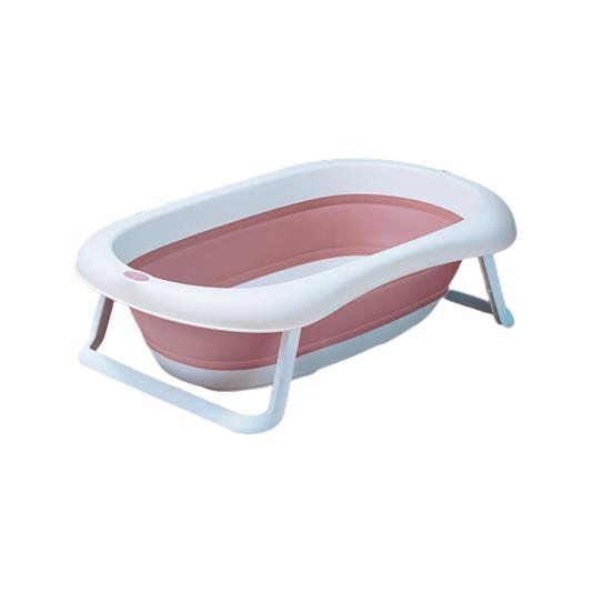 crowned love 蒂爱 儿童折叠浴盆 茱萸粉 大号