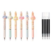 M&G 晨光 宝琳娜魔法系列 AGPJ3414A 按动中性笔 混杆黑芯 0.38mm 9支装+2029 中性笔替芯 黑色 0.5mm 9支装