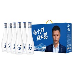 XIAODAO 小刀 醇香 38度 浓香型白酒  500ml*6瓶 礼盒装