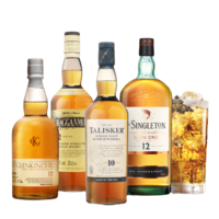 TALISKER 泰斯卡 苏格兰经典组合 单一麦芽威士忌 200mL*4瓶