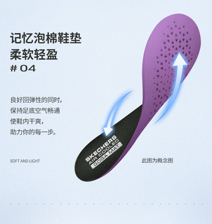 Skechers斯凯奇舒乐步男女同款秋季网面健步鞋 一脚套软底低帮鞋（37.5、(女款-124090)黑色/金色/BKGD）