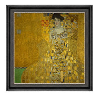 雅昌 古斯塔夫·克里姆特《布洛赫·包尔太太》52x52cm 油画布 爵士黑木框