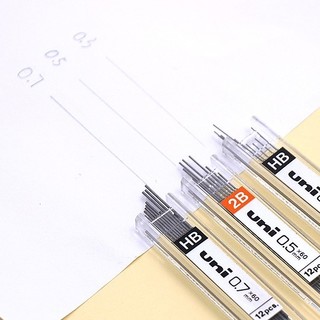 uni 三菱铅笔 UL-1407 自动铅笔替芯 黑色 0.7mm HB 24支装