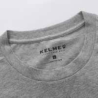 Kelme/卡尔美 春夏男运动上衣休闲圆领短袖纯色新款短袖男T恤（XXXXL/195、黑色）