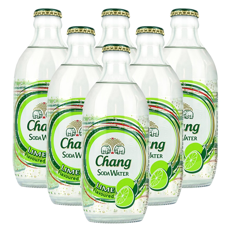 春焕新：Chang 象牌 泰象泰国进口 Chang青柠味无糖苏打水弱碱性含气泡水饮料 325ml*6瓶