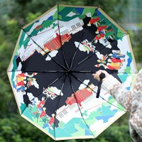 布达拉宫 全自动收缩晴雨伞 3折10骨 实用生日礼物