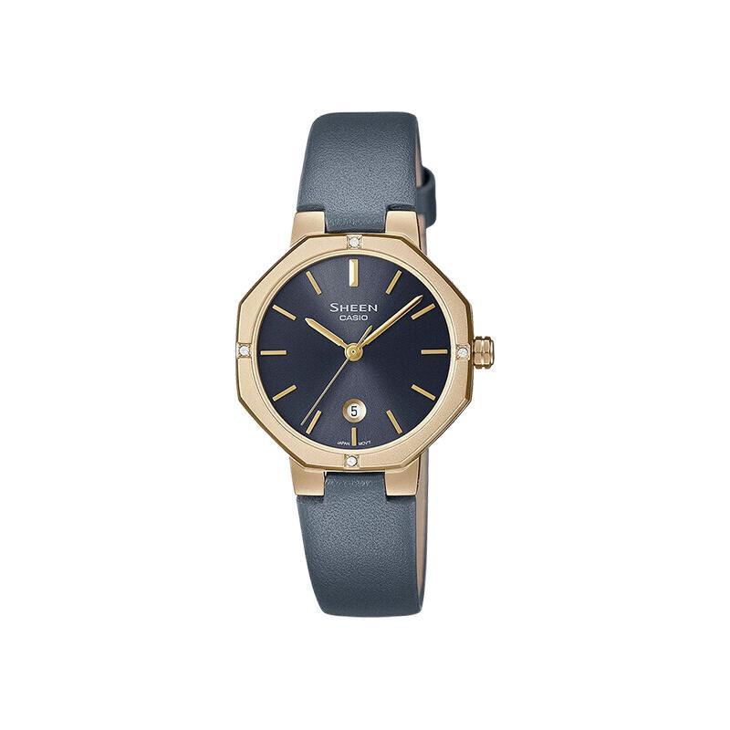 卡西欧SHE-4543GL手表-法式轻奢，闪耀你的八边形风采！