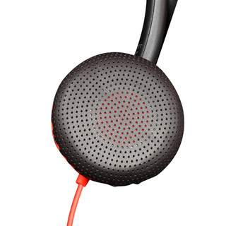 Plantronics 缤特力 C3225 压耳式头戴式降噪有线耳机 黑色 3.5mm+USB-A接口转换线