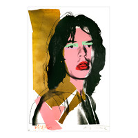 买买艺术 安迪·沃霍尔 明星系列《米克·贾格尔 Mike Jagger》52.71x80cm 1975 版画纸
