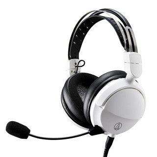 audio-technica 铁三角 ATH-GDL3 封闭式 耳罩式头戴式动圈降噪有线耳机 白色 3.5mm