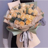 其他女孩 1 爱花居新年鲜花33朵香槟玫瑰真花送女友生日礼物全国同城配送|F56