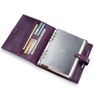 FILOFAX Malden系列 025851 复古牛皮商务笔记本 A5 紫色 单本装