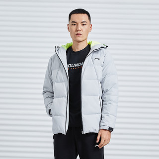 LI-NING 李宁 男子运动羽绒服 AYMQ055-8 硬币灰 XXXL