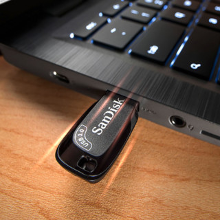 SanDisk 闪迪 USB 3.0 U盘 黑色 64GB USB-A SDCZ410-064G-Z35