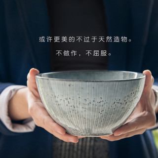 Lototo日式餐具ins风陶瓷碗创意个性饭碗大碗汤碗拉面碗家用吃饭（青玄4件套）