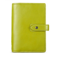 FILOFAX Malden系列 025804 复古牛皮商务笔记本 A6 personal 梨黄色 单本装