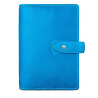 FILOFAX Malden系列 026026 复古牛皮商务笔记本 A6 personal 翠鸟蓝 单本装