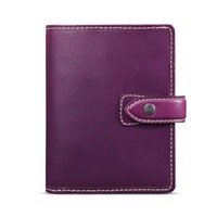 FILOFAX Malden系列 25849 复古牛皮商务笔记本 A7 pocket 紫色 单本装