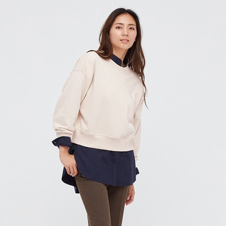 UNIQLO 优衣库 女士圆领卫衣 440254 乳白色 XL