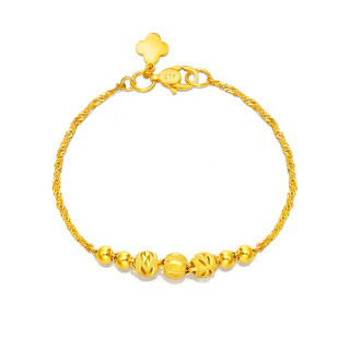 chowtaifook周大福f222900福字足金手链175cm725g