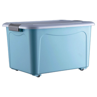 特大号收纳箱子塑料家用玩具衣服储物盒学生宿舍整理箱车用后备箱（限时秒杀套装：170#L+170#L (今日只需79.9元)、加厚大容量（蓝））