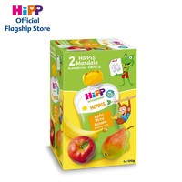HiPP 喜宝 果泥吸吸乐 宝宝辅食有机 苹果梨香蕉口味 4袋盒装 欧洲原装进口 1岁以上可用