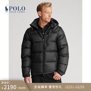 RALPH LAUREN Ralph Lauren/拉夫劳伦男装 2021年秋冬绗缝连帽羽绒服男RL14216 001-黑色 M