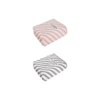 SANLI 三利 毛巾 2条 35*73cm 100g 粉色+灰色