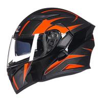 GXT 902 摩托车头盔 揭面盔 黑色碳铅 XL码