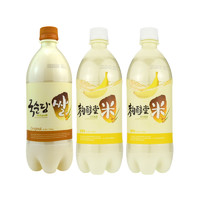 麴醇堂 玛克丽米酒 韩国进口米酒 甜米酒 原味1瓶香蕉2瓶