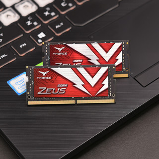 Team 十铨 ZEUS宙斯 DDR4 DDR4 2666MHz 笔记本内存 马甲条 红色 8GB